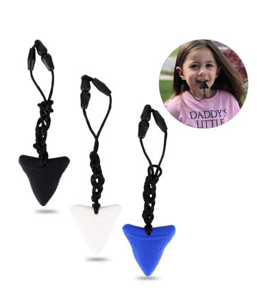 Buy 3-Piece Silicone Baby Bite Ring Necklace | Toddler Oral Sensory Care | Black White & Blue - Buy Online on GoSupps.com