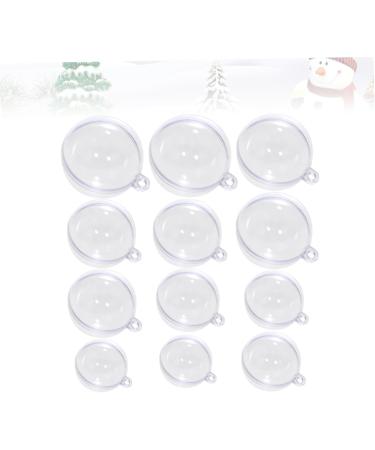 Cabilock Decor 12pcs Christmas Decorations Fillable Christmas Ornaments Transparent Hanging Ball Lob Candy Box Clear Bath As Shown Size 1 - Buy Online on GoSupps.com