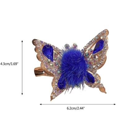 Limtula Hair Clip for Girl Children Women Elegant Hairpins Butterfly Hair Barrettes Lady Girls Headdress Accessories Royal Blue - Buy Online on GoSupps.com