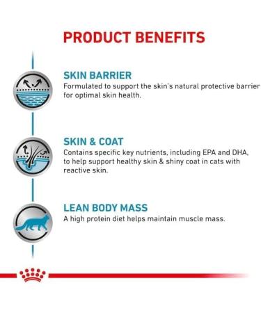 Royal Canin Veterinary Skin & Coat for Neutered Cats | 1.5 kg | Support Skin Health & Hair Loss Solutions - Buy Online on GoSupps.com