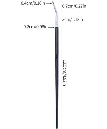 Angled Fan Eyelash Brush | 120 Degree Bent Eyeliner Brush | Angled Fan Eyelash Brush Eyelash Comb Cosmetic Brushes Eyelash Separator Bent Applicators for Detail Tosier - Buy Online on GoSupps.com