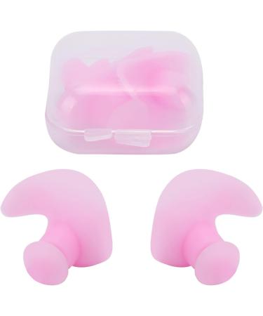 Soft Gel Swimming Ear Plugs - Reusable Silicone for Kids & Adults | Comfortable Bulk Pink Ear Plugs for Showering Bathing & Snorkeling - Buy Online on GoSupps.com