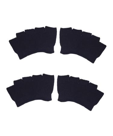 Fomiyes 8 pairs cotton socks slipproof socks for men half -hand socks casual heels half toe socks front palm invisible half covers casual women
