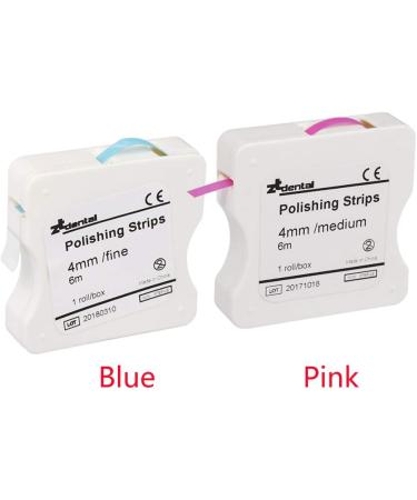 GCDN Dental Polishing Brush Stripes - 1 Roll Coarse Interdental Oral Care Tool for Whiter Teeth - 4mm Grinding Plaster & Care - Pink 50 m - Buy Online on GoSupps.com