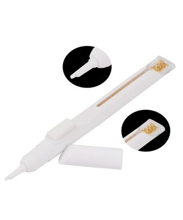 Brussel 1 Piece 0.8mm Steel Beads Picking Pen - Rhinestone Applicator & Nail Art Picker Tool (Black) for Manicure & Dotting - Buy Online on GoSupps.com