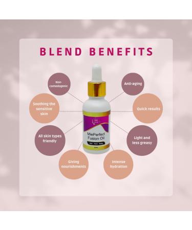 Mie4you MiePerfect Fusion Anti Ageing Oil - Soothing Nourishment & Hydration for Hair Face and Body - Natural Oil for All Skin Types - 30ml - Buy Online on GoSupps.com