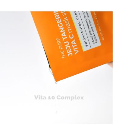 Buy PS.PRETTYSKIN Jeju Tangerine Vitamin C Facial Mask Sheet - Pack of 10 | Moisturizing Soothing Korean Skincare with Panthenol Adenosine & Niacinamide - International Shipping Available - Buy Online on GoSupps.com
