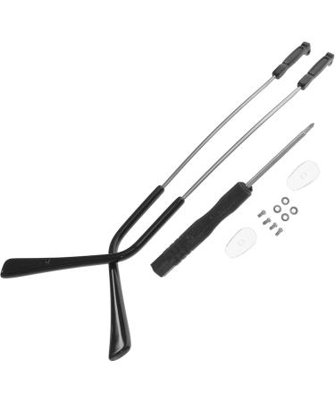 Tofficu Sunglasses Repair Set - 3 Pairs of Vintage Accessories for Arm Legs & Frame | Durable Metal Tubular Black 13.5x0.7cm - Buy Online on GoSupps.com