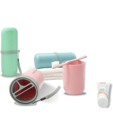 FOBBHOME 3 Pack Travel Toothbrush Case & Carrier - Portable Organizer for Business Trips, Camping & Daily Use - Buy Online on GoSupps.com