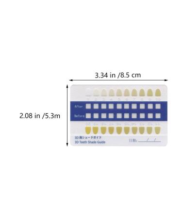 Healifty Porcelain Teeth Whitening Shade Guide - 40pcs Dental Equipment for Oral Care - Buy Online on GoSupps.com