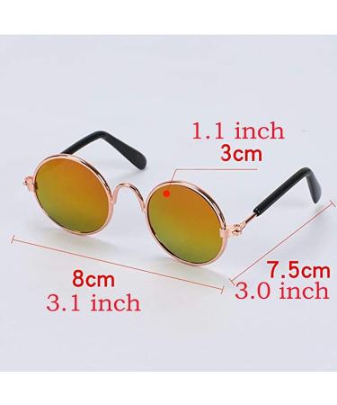 2pcs Random Color Small Cat Kitten Glasses Pet Sunglasses - 3cm/1.1 Inch Cosplay Costume Photos Props - Buy Online on GoSupps.com
