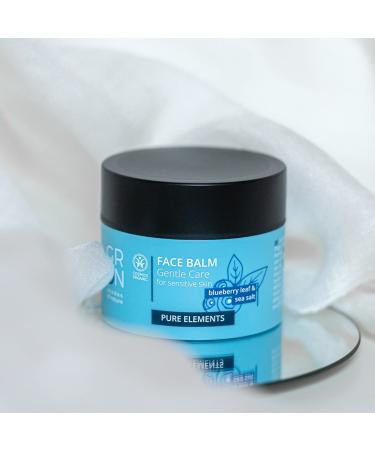 G R N Shades of Nature Biocosmetics Face Balm - Sea Salt & Organic Blueberry Leaf for Sensitive Skin - 50ml Gentle Care - Buy Online on GoSupps.com