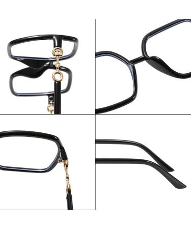 Blue Light Blocking Oversized Square Reading Glasses - +2.00 Tortoiseshell Anti-Eyestrain Eyeglasses for Computer Use - Buy Online on GoSupps.com