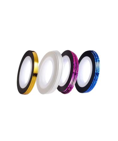 White Nail Striping Tape Rolls for DIY Nail Art Decoration - Line Stickers for Perfect Nail Tips - Buy Online on GoSupps.com