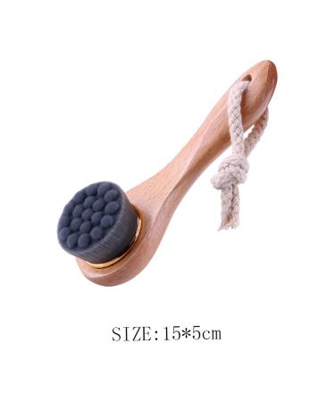 1PC Bamboo Charcoal Facial Cleansing Brush - Manual Pore Exfoliation & Makeup Removal - Buy Online on GoSupps.com