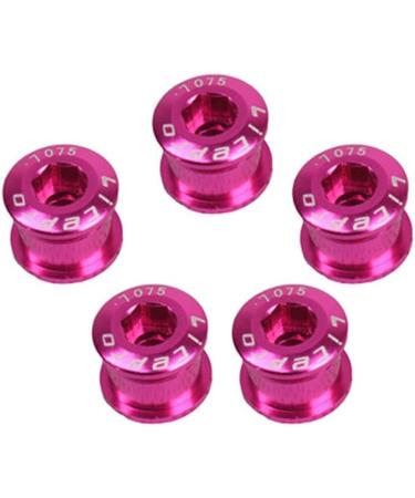 Catazer 5 PCS 7075 Aluminum Alloy Chainring Bolts Set for Road MTB Crankset - Pink - Buy Online on GoSupps.com