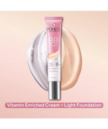 Po-nd BB+ Cream - Ivory Lightweight Foundation with SPF 30 Vitamin Enriched for Even Skin Tone & Instant Spot Coverage | 0.63 Fl Oz - Buy Online on GoSupps.com