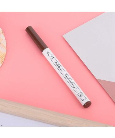 Liquid Eyebrow Pencil Eyebrow Pencil Four Forks Long Lasting Liquid Eyebrow Pen Waterproof Pencil (1# dark brown mocha color) - Buy Online on GoSupps.com