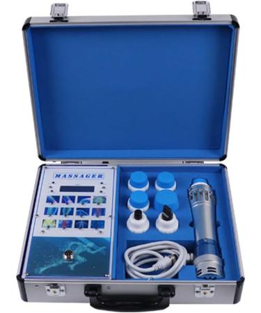 TopQSC Shock Wave Therapy Device | ED Electromagnetic Deep Tissue Massage | Pain Relief Massage System with 7 Massage Heads for Full Body Therapy - Buy Online on GoSupps.com