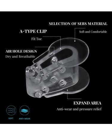 Aplata Breathable Toe Separator Spacers for Women & Men - 2 Pairs (4Pcs) - Buy Online on GoSupps.com