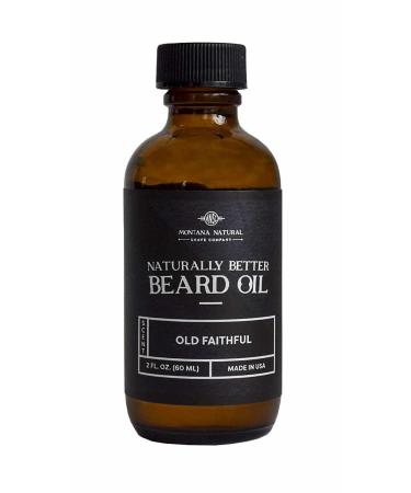 MNSC Old Faithful Beard Oil & Conditioner - Softens Smooths & Strengthens for a faster growing fuller Beard - Hypoallergenic All-Natural made in USA Gift for men