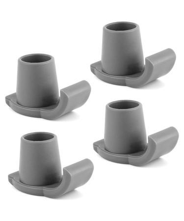 Kecung Walker Ski Glides 4 Pieces Heavy Duty Walker Glides Walker Feet Replacement Spare Parts Walker Glide Skis for 1 1/8 Inch Tubes Tool