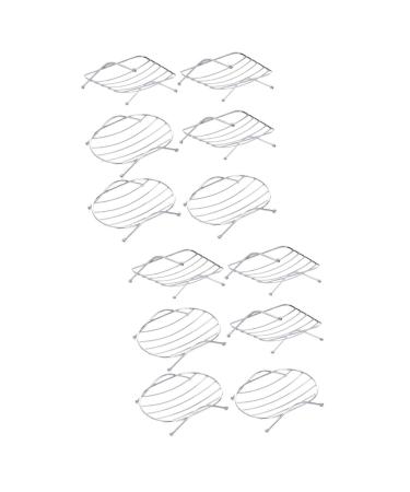 Ciieeo 12 Pcs Stainless Steel Drainer Metal In Sink Sponge Holder Draining Soap Container Soap Organizer Bathroom Soap Holder Soap Rack Travel Chrome Plated Iron Soap Dish Take a Bath