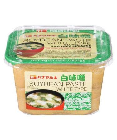 Hanamaruki White Type Soybean Paste 500 g white miso paste made with gmo free soybeans by Mystery Trunk