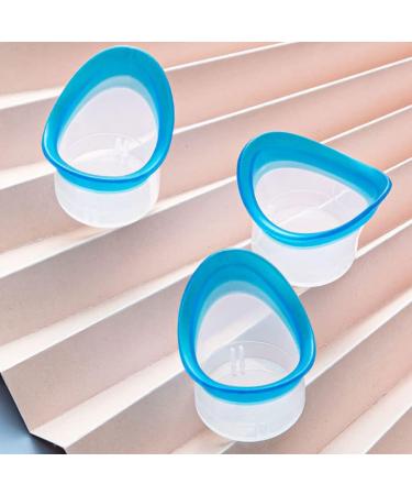 Eye Bath Cups Set - 10 Transparent Silicone Eye Cleaning Cups | Travel Wash Kit - Disposable & Sterile Eye Wash Solution - Buy Online on GoSupps.com