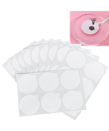 Eyeline glue pallet waterproof sticker paper 180pcs disposable eyelash glue holder waterproof sticker pallet paper pads are on jade stone
