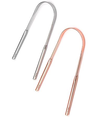 Portable Stainless Steel Tongue Cleaning Scraper - Eliminate Bad Breath & Promote Healthy Oral Care for Kids - Buy Online on GoSupps.com