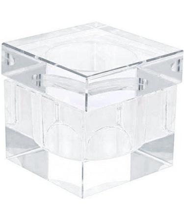 Nail Dappen Dish Crystal Glass Manicure Nail Cup Nail Liquid Cup with Lid Professional Acrylic Liquid Monomer Small Dappen Dish for Acrylic Nails Transparent - Buy Online on GoSupps.com