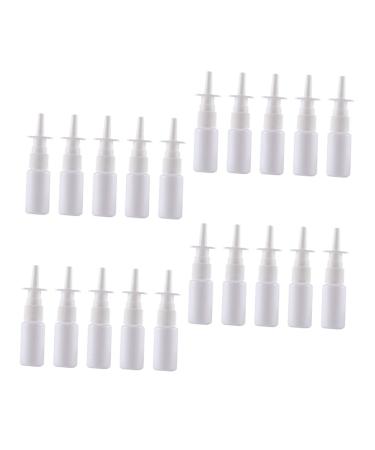 FRCOLOR 20pcs Nasal Spray Bottle Fine Mist Spray Bottle Plastic Spray Bottles Bottle Sprayer Nasal Spray Pump Nasal Mist Sprayers Nose Nasal Sprayer Spray Bottle Container Small Bottle