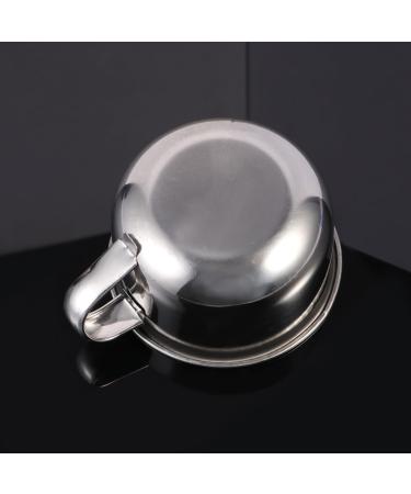 Fomiyes Stainless Steel Razor Cup Soap Lipstick Bag - Mini Shaving Shell for Men with Grip Foam Applicator & Brushes - Buy Online on GoSupps.com