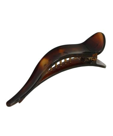 Parcelona French Brill Beak Medium 4 1/2 Shell Small Salon Hinge Slide in Beak Slider Claw Clip Clamp for Women
