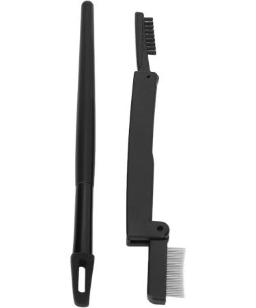 YAOGOHUA Silicone Plastic Black Ergonomic Handle with Folding Eyelash Comb for Makeup - Buy Online on GoSupps.com