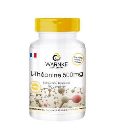 L-Theanine tablets - 500mg - vegan - 100 tablets - Amino acids | Warnke Vitalstoffe - Quality from German pharmacies