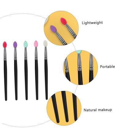 Balacoo 5pcs Eye Shadow Brush Flat Makeup Brush Eye Smudger Brush Eyeshadow Sponge Tool Brush - Buy Online on GoSupps.com