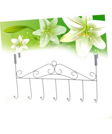 PRETYZOOM Hanging Hooks Hook Over Door Clothes Hanger Rack Over The Door Hanger Coat Hanger Rack No Trace Towel Rack Metal Hangers medium White - Buy Online on GoSupps.com
