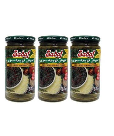 Sadaf Khoresh Ghormeh Sabzi Herbs & Beans Casserole, 12 oz (Pack of 3)