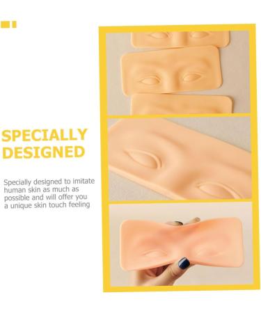 Mipcase 20 Pcs Eyebrow Practice Block Makeup Eyeshadow Fake Face Eye Makeup Board 3d Practice Tools Major 1 count (Pack of 1) As Shownx5pcs - Buy Online on GoSupps.com