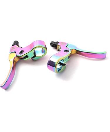KHE Radius BMX Brake Lever Pair | 6061 Aluminum Cold Forged | 2-Finger | Oil Slick Finish - Buy Online on GoSupps.com
