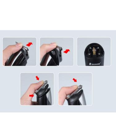 Milisten USB Charging Hair Shaver Set - Men's Electric Eyebrow Razor & Hair Clippers - Professional Hair Cutting Kit & Trimmer for Men - Buy Online on GoSupps.com