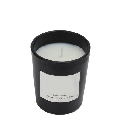 Scented Candle Soy Wax 55 Hours Long Lasting Burn Soy Wax Strong Fragrance Exquisite Aromatherapy Scented Candle Gift for Home Bedroom(Black Cup Black Gentleman Fragrance)