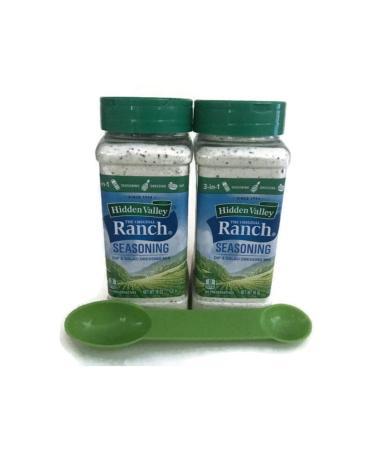 Hidden Valley Ranch Seasoning Mix - Original Ranch Dressing Dry Mix Powder for Salad Dressing and Dips Includes (2) 16oz Containers and (1) Measuring Spoon