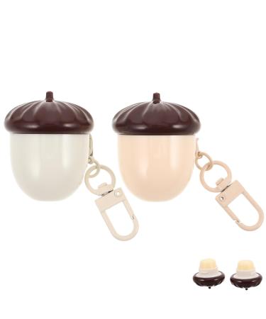 COSMEVIVI 2pcs Kids Lip Balm: Adorable Chestnut Lip Balm Kids Moisturizing Care for Sensitive Skin Small and Cute for Home School Outdoor Travel