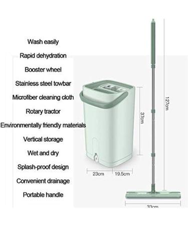 Mop Hand-Free Wringing Separate Dirty Water from Clean Water for Wet and Dry Mopping on Hardwood Elegant - Buy Online on GoSupps.com