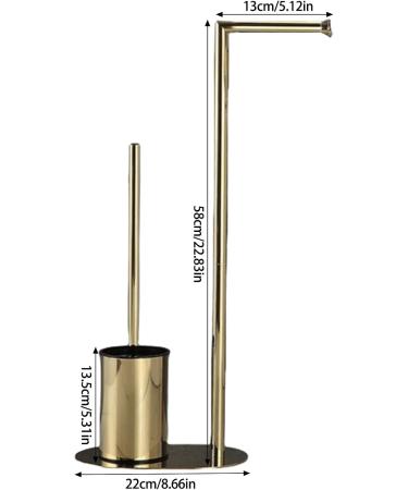 Space Saving Toilet Papers and Brush Holder Sturdy Stainless Steel with Brushed Finish for Contemporary Bathrooms - Buy Online on GoSupps.com