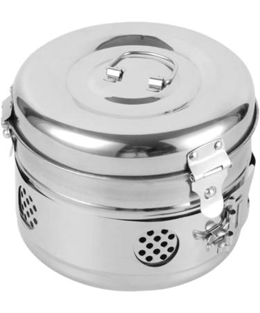 Amagogo Stainless Steel Toothpick Container & Ointment Jar - Sealed Storage with Holes for Dental & Laboratory Use - Buy Online on GoSupps.com