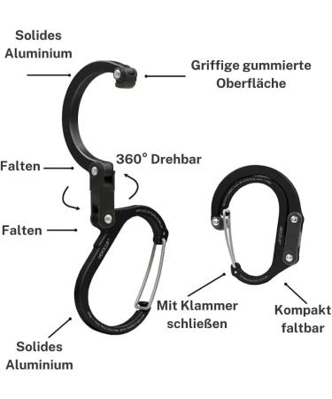 Gear Aid Heroclip Mini Carabiners & Hooks - Versatile Attachments for Pockets Lanterns Tools & More | International Shipping Available - Buy Online on GoSupps.com